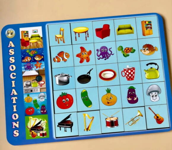 Сортер "Асоціації - картинки", 31*24см, ТМ UBumblebees, Україна