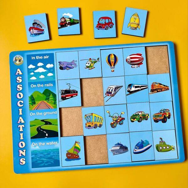 Сортер: "Асоціації - види транспорту", 23*31,5см, ТМ UBumblebees, Україна
