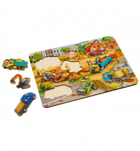 Великий сортер-вкладиш: "Будівельний майданчик", ТМ UBumblebees, Україна