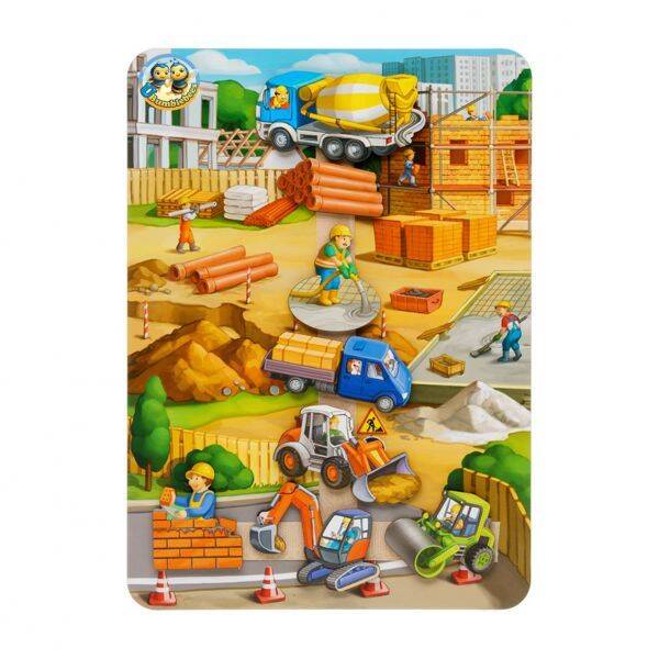 Гра з картками на липучках "Будівельний майданчик", 23*32см, ТМ UBumblebees, Україна