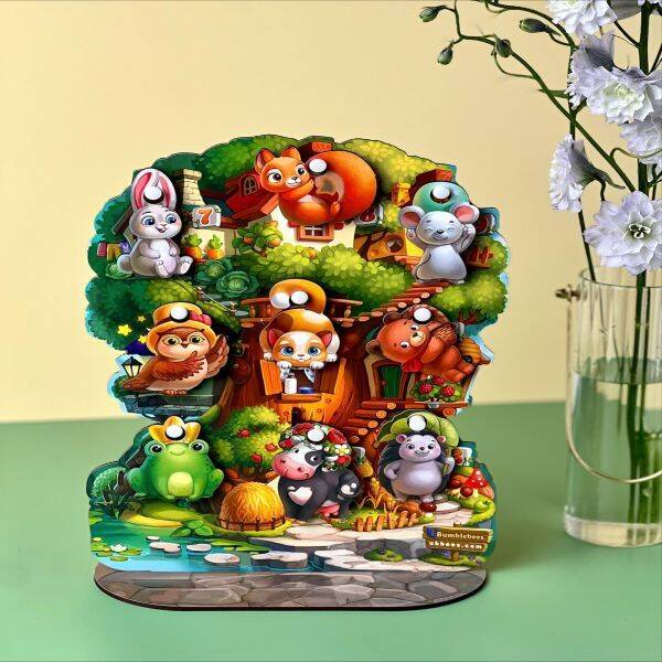 Гра "Чарівне дерево: вивчаємо прийменники", 31*23см, ТМ UBumblebees, Україна