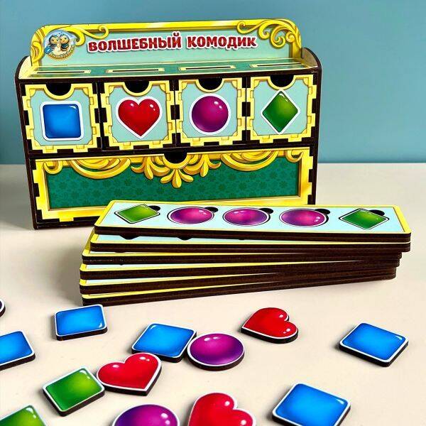 Чарівний комодик "Фігури", 15*6*24см, ТМ UBumblebees, Україна