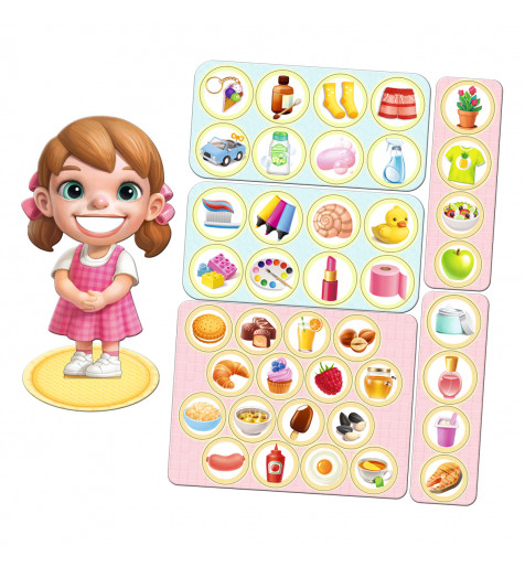 Пазл-сортер "Їстівне - неїстівне", плашка: 4*4см, планш. 20*19*8см, ТМ UBumblebees, Україна