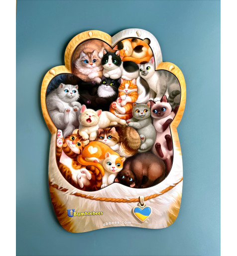 Пазл "Котики-муркотики", планш. 31*21см, ТМ UBumblebees, Україна
