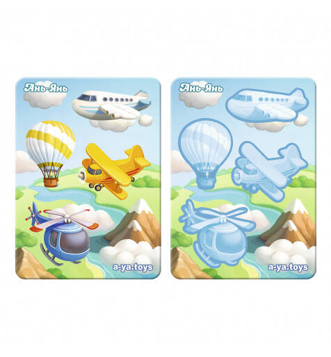 Пазл "Транспорт-1" фон з підказкою, планш. 16*11см, ТМ UBumblebees, Україна