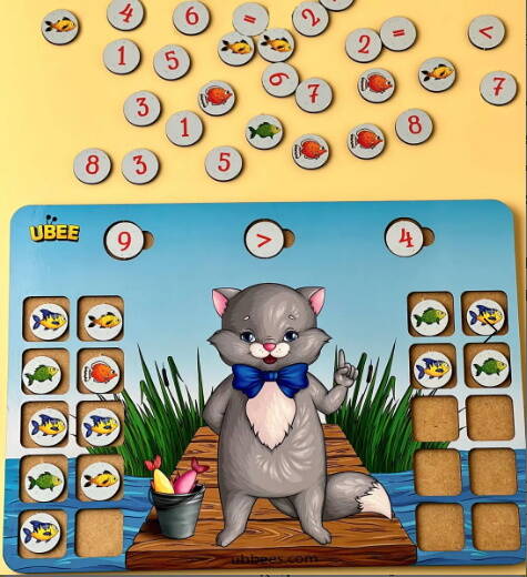 Розвиваюча гра "Вчений котик", 32*23*2,5см, ТМ UBumblebees, Україна