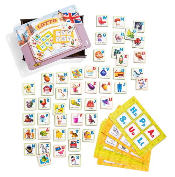 Лото "Англійська абетка", 23*16*4см, ТМ UBumblebees, Україна