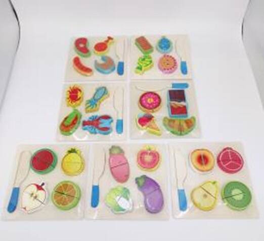 Дерев'яна іграшка вкладиші розрізалки 18,5см, пак. 