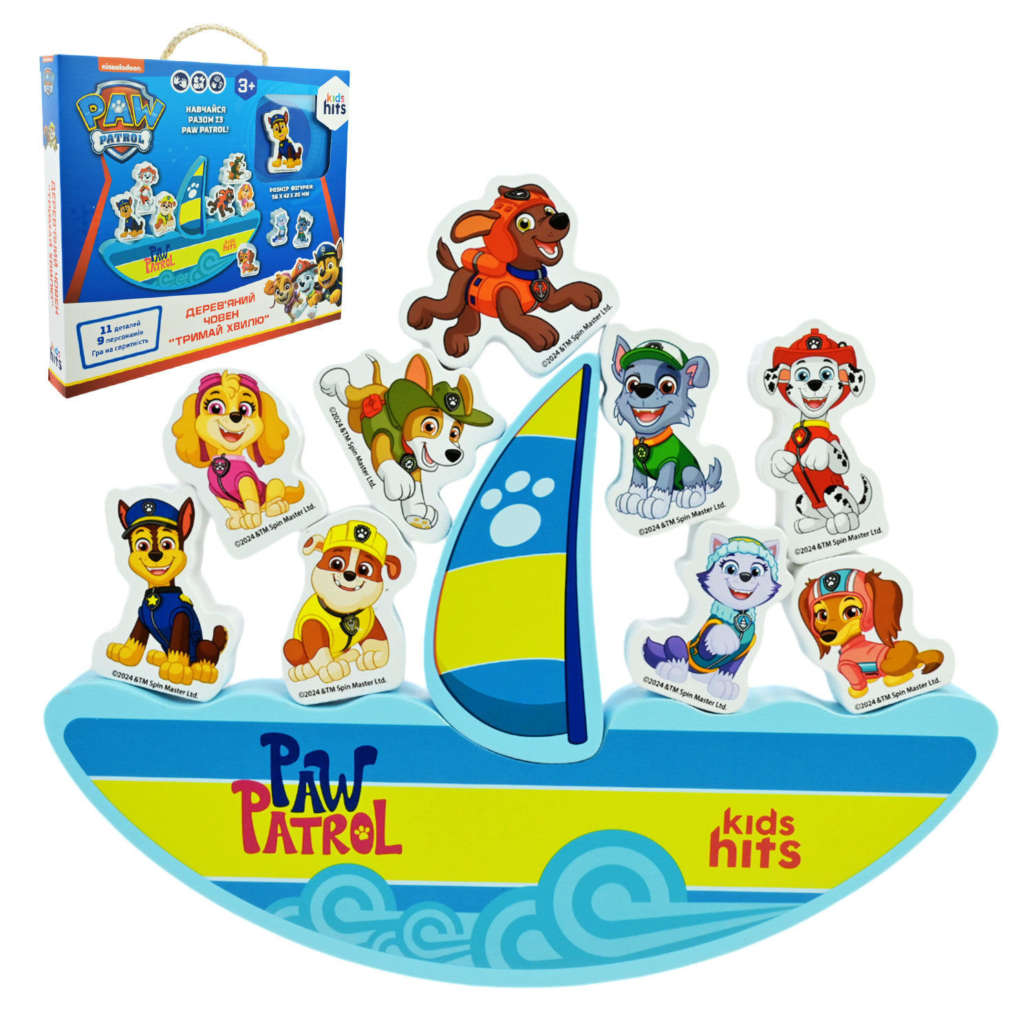Дерев'яна іграшка KidsHits Paw Patrol баланс, в кор. 26,5*3*23см 