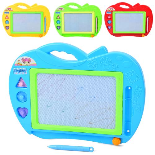 Досточка для малювання 30*22см, кольорова, 3 штампи, 4 кольори, пак. 32*27*2см  