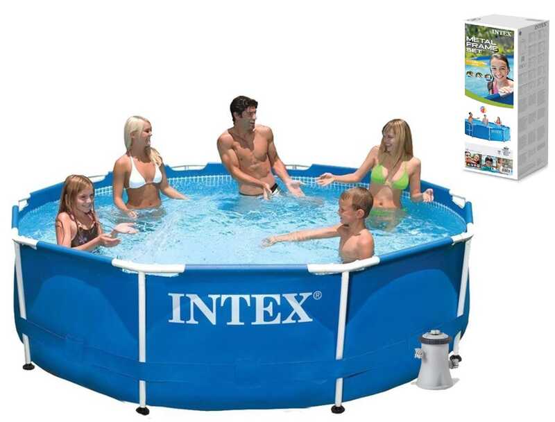 Intex Басейн каркасний 28202 NP (1) об`єм: 4485л, розмір:305х76см, фільтр-насос 1250л/год, мережа 220-240В, вік 6+ років 