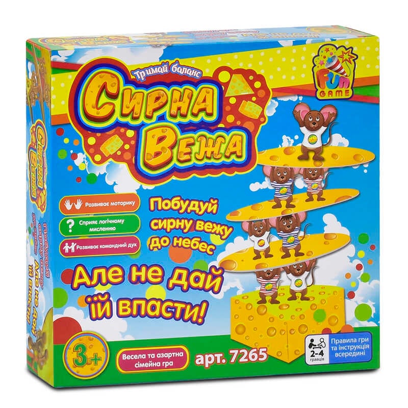 гр Настільна гра "Сирна вежа" 7265 (12) "4FUN Game Club", у коробці