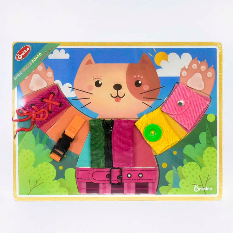 Бізіборд дерев`яний С 37154 (24) "Кошеня", у плівці