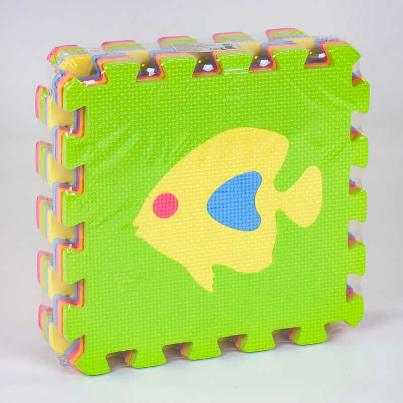 Килимок-пазл EVA C 36602 Рибки (24) масажний, 9 ел. в упаковці, 30х30см