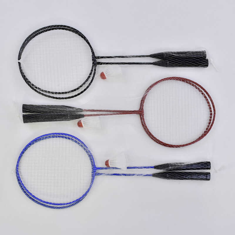 Бадмінтон з воланчиком C 40173 (50) 3 кольори, 2 ракетки в сітці