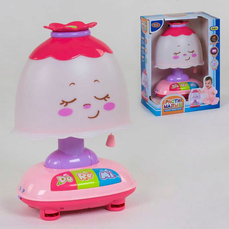 Нічник музичний 7839 (12/2) "Play Smart", 2 режими, кріпиться на ліжечко, пакування рос. мовою, в коробці