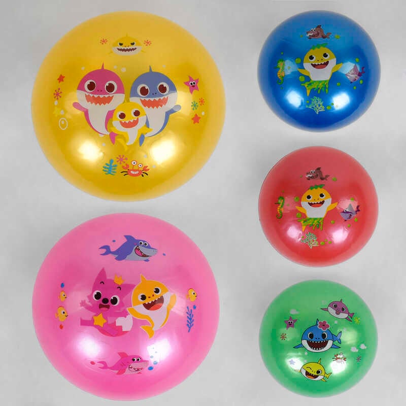 М'яч гумовий С 43307 (500) 5 кольорів, вага 60 грамів, діаметр 18 см, перламутровий, ВИДАЄТЬСЯ ТІЛЬКИ МІКС ВИДІВ