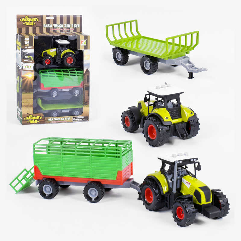Трактор з причіпом 550-18 E (24) інерція, світло, звук, в коробці