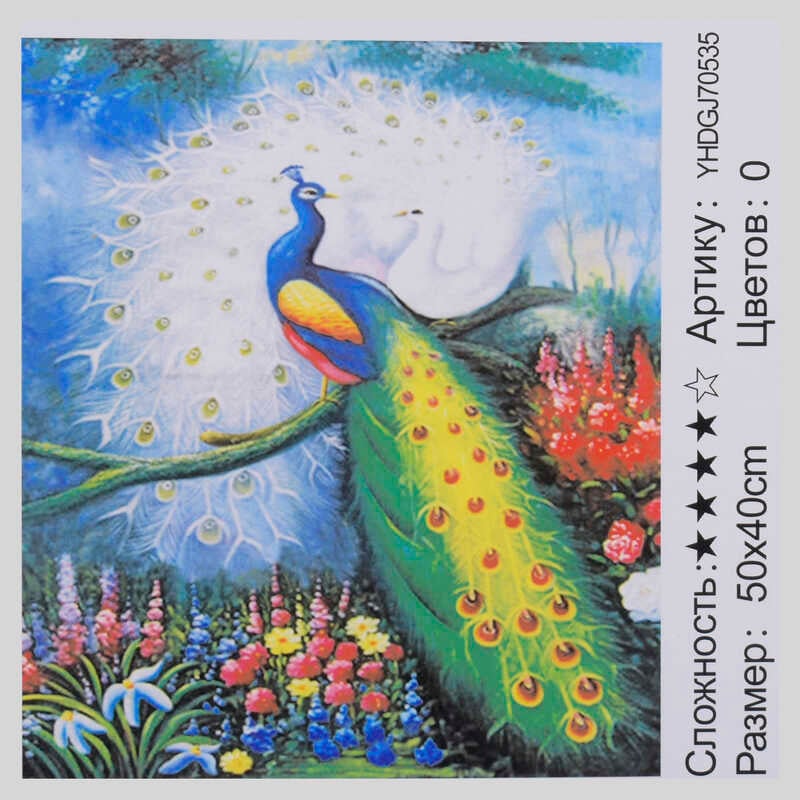 Картина за номерами + Алмазна мозаїка 2в1 HDGJ 70535 (30) 50х40см