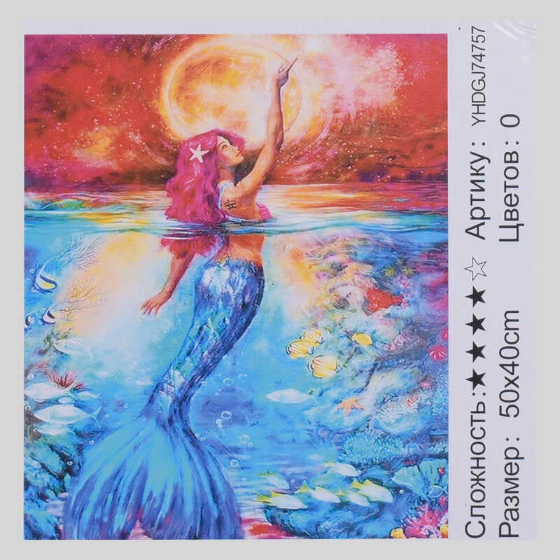 Картина за номерами + Алмазна мозаїка 2в1 YGJ 74757 (30) "TK Group", 50х40см, в коробці
