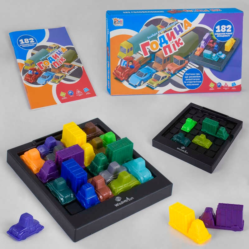 гр Розвиваюча гра "Година пік" UKВ-В 0036 (24) "4FUN Game Club", машинки, ігрова платформа, українською мовою, в коробці