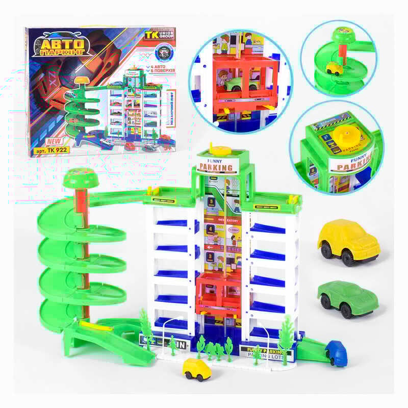 Трек TK 922 (12) "TK Group", 4 машинки, аксесуари, в коробці