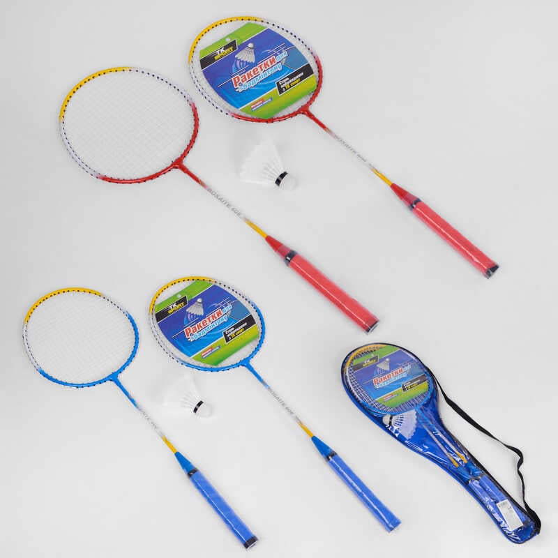Бадмінтон C 44565 (50) "TK Sport" 2 кольори, 2 ракетки, у чохлі