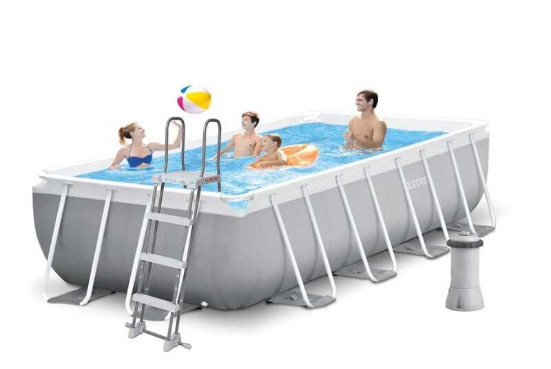 Intex Басейн каркасний 26790 NP (1) об`єм:8418л, розмір:400х200х122см, насос-фільтр картриджний: 2006 л/год, драбина, в коробці