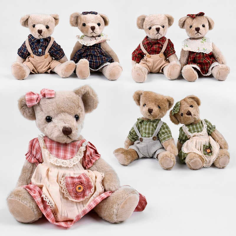 М’яка іграшка M 11086 (120) "Ретро ведмежа " ВИДАЄТЬСЯ МІКС ВИДІВ, 7 видів, висота 33 см