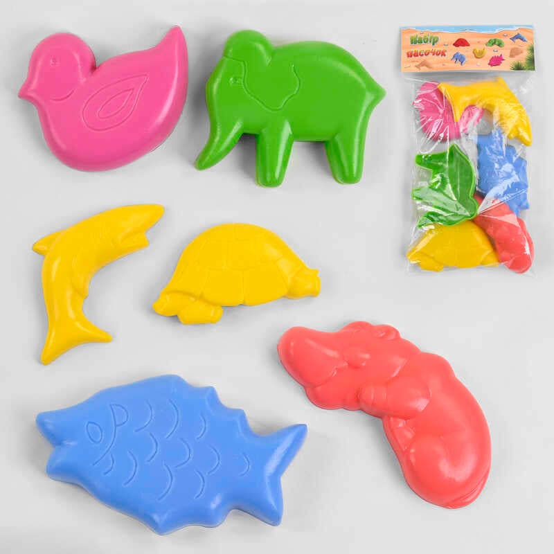 гр Пасочки для піску 6 штук в наборі 21280 (35) "M-TOYS"