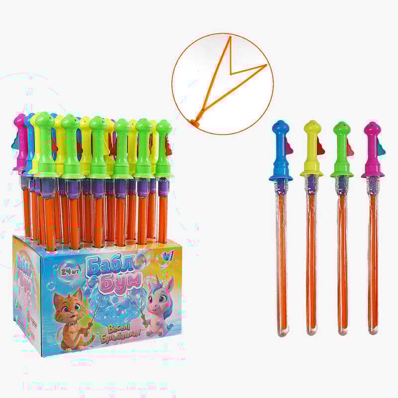 Мильні бульбашки ТК 20208 (4) "WToys" 24 ШТУКИ В БЛОЦІ