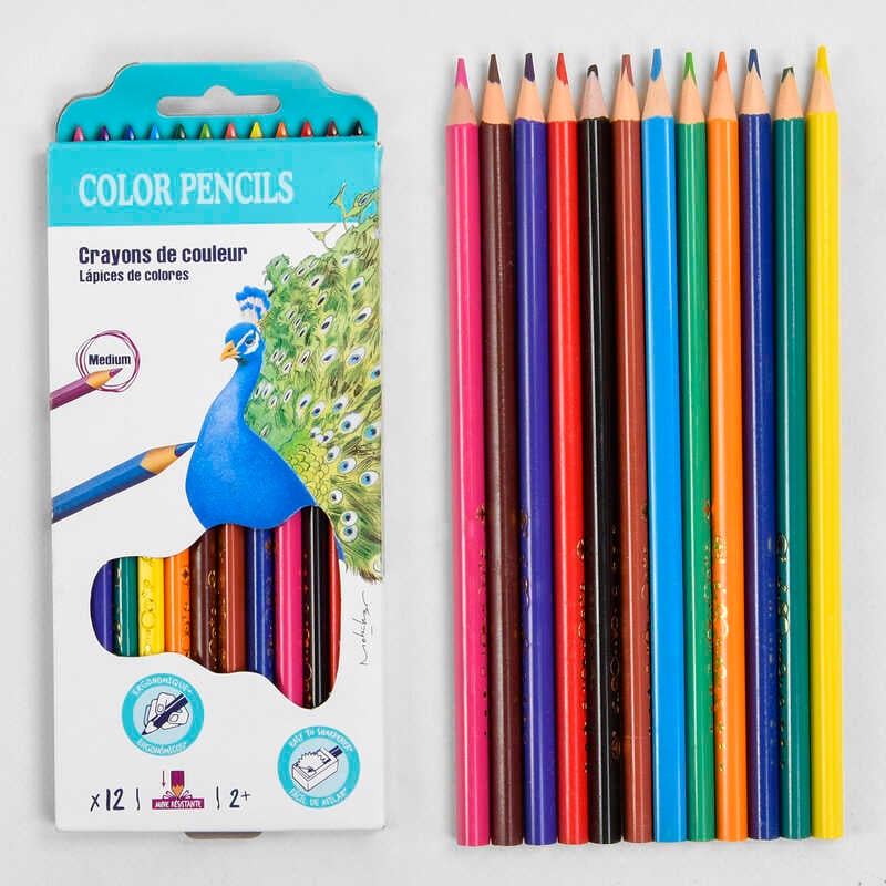 Олівець кольоровий M 45621 / 1218-12 (240) 12 кольорів