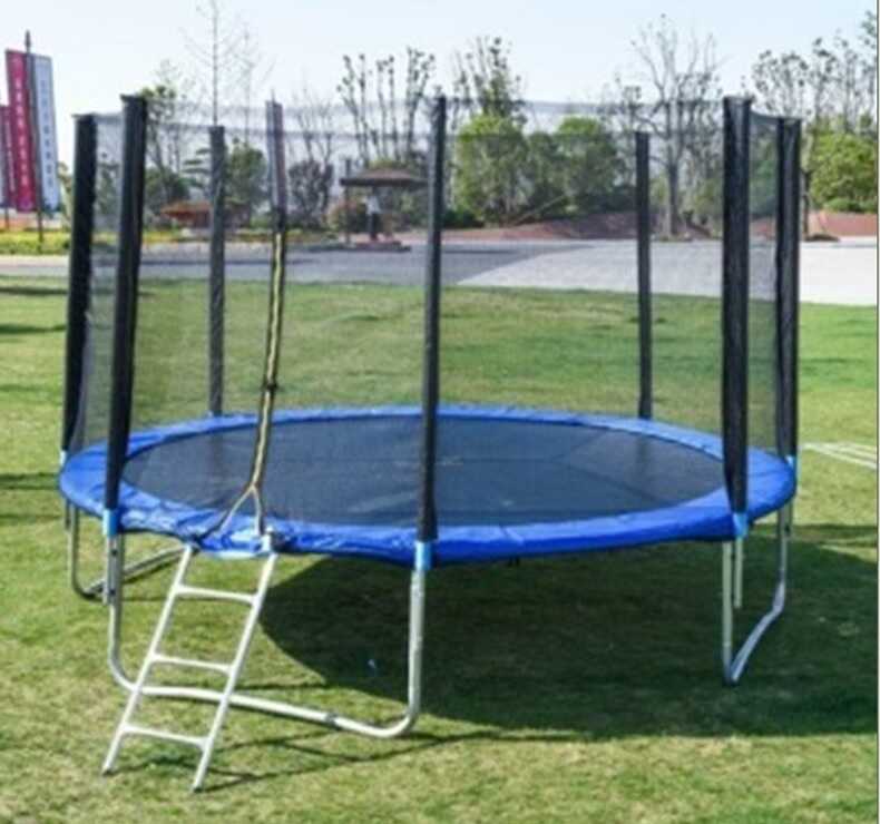 Батут В-30306 (1) "TK Sport", діаметр 306см, з сіткою, на пружинах 60шт, опори 3шт, сходи, в коробці