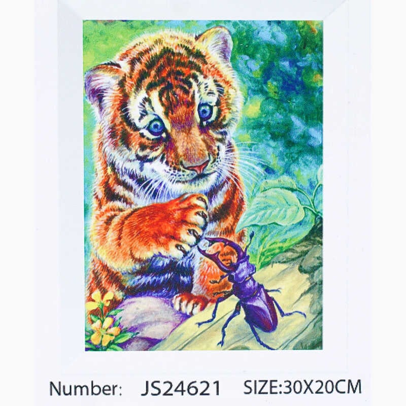 Алмазна мозаїка JS 24621 (50) "TK Group", "Тварини", 30х20 в коробці