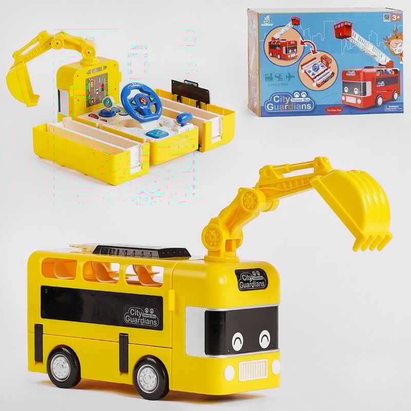 Машина музична 265-2 (18) світло, звук, функціональні кнопки, ковш знімний, в коробці