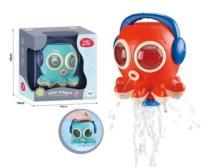 Гра для ванни Y 8639 (72/2) 2 кольори, "Восьминіг", обертаються щупальця, в коробці