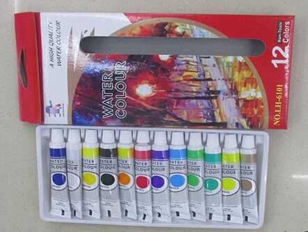 Акварельні фарби С 37145 (60) 12 кольорів, тюбик 12 мл, в коробці