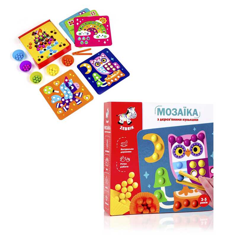 гр Гра настільна "Дерев’яна мозаїка. Доповни картинку" (укр) ZB2002-08 (8) "Vladi Toys" 