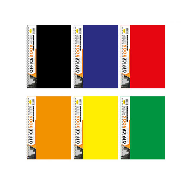 гр Блокнот Б-БП4-40 / АП-1501 (16) А4, 40арк, пластик, пружина збоку "Апельсин" ВИДАЄТЬСЯ МІКС ВИДІВ