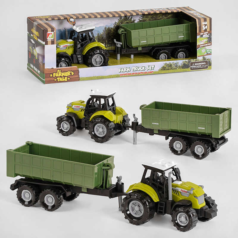 Трактор 550-7 Р (120/2) причіп, світло, звук, в коробці