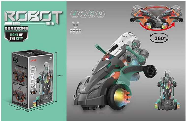Машина LD 163 A (72/2) колесо вільного руху, світло, звук,  в коробці