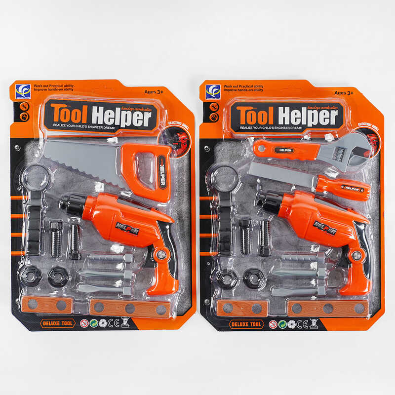 Набір інструментів YF 796 (60/2) 2 види, електричний шурупокрут, на листі