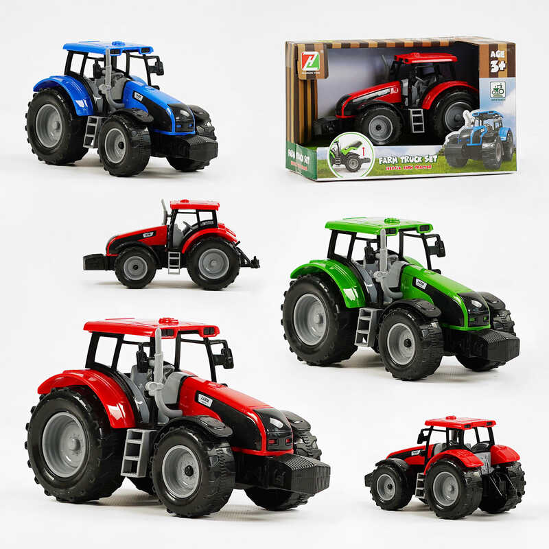 Трактор 550-1 J (60) 3 кольори, інерція, у коробці, ВИДАЄТЬСЯ ТІЛЬКИ МІКС ВИДІВ