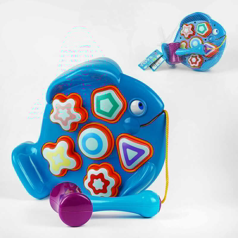 Логічна гра 8329-2 A (36) стукалка, рибка, в сітці