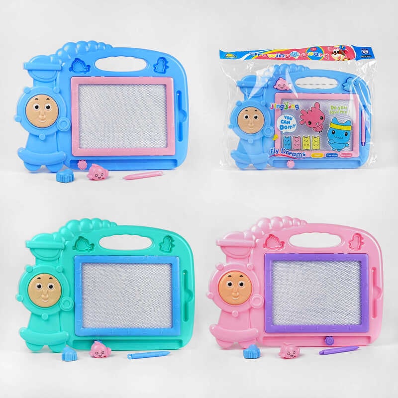 Дошка для малювання C 50122 (36) 3 види,2 магніти, чорно-біла, в пакеті, ВИДАЄТЬСЯ ТІЛЬКИ МІКС ВИДІВ