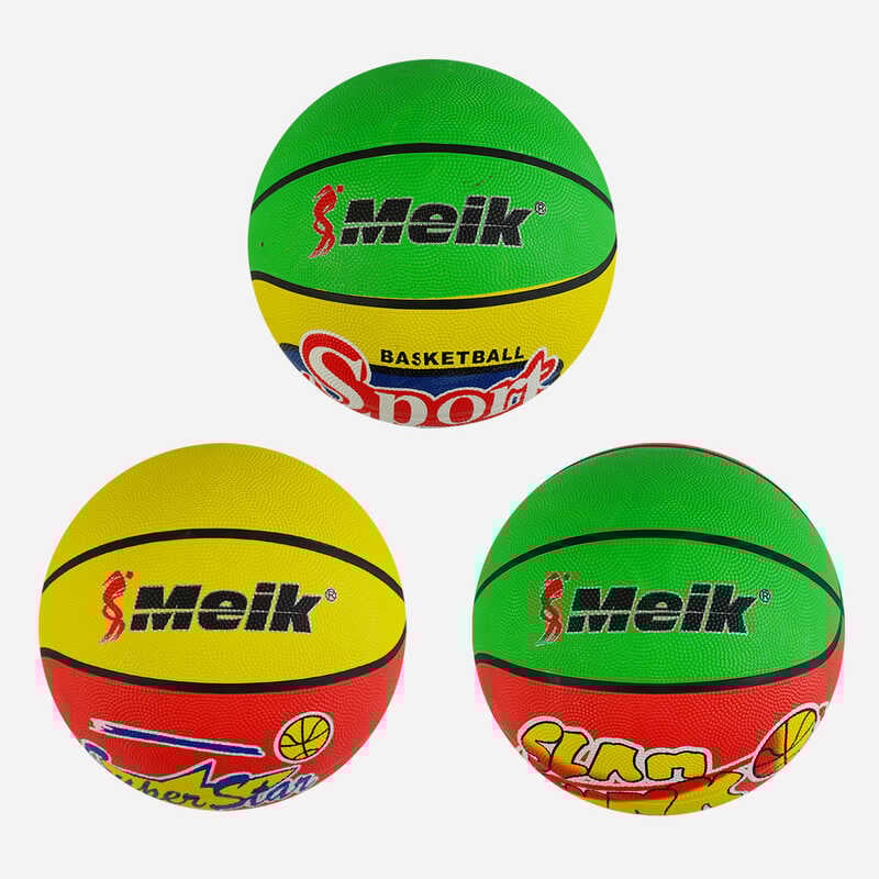 М`яч баскетбольний C 56006 (50) 3 види, вага 510-530 грамів, матеріал PVC, розмір №7