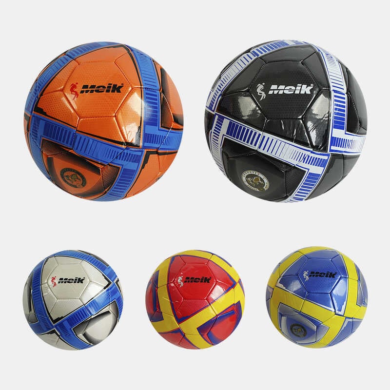 М`яч футбольний С 55987 (50) 5 видів, вага 320-340 грамів, матеріал TPU, гумовий балон, розмір №5, МІКС ВИДІВ