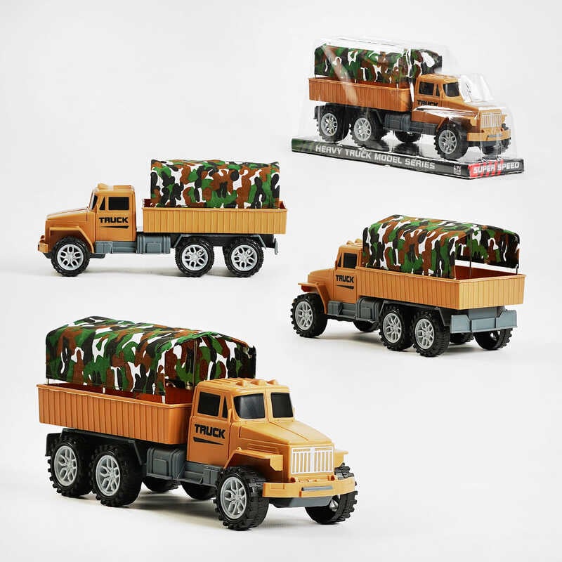 Машинка 601 (96/2) військова вантажівка, інерція, тент, у слюді