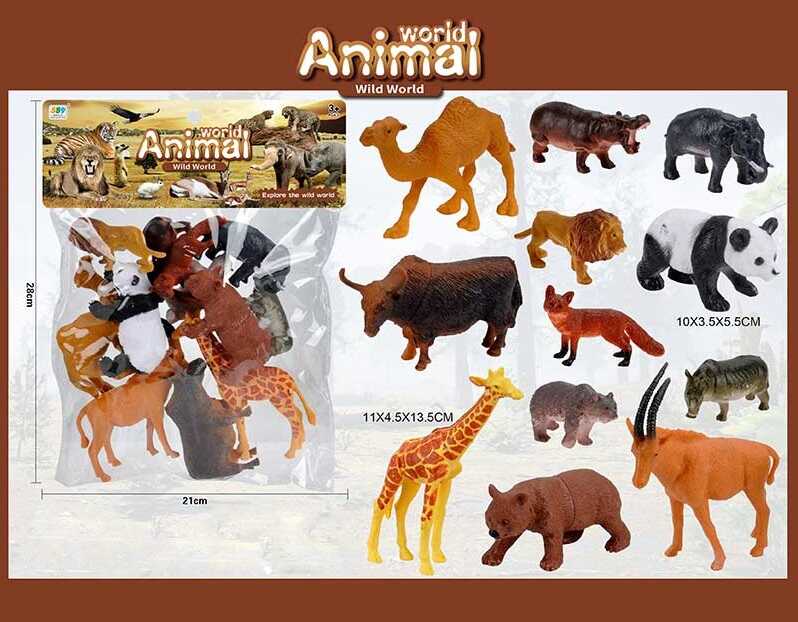 Набір тварин 559-296 A (144/2) 12 тварин, у пакеті