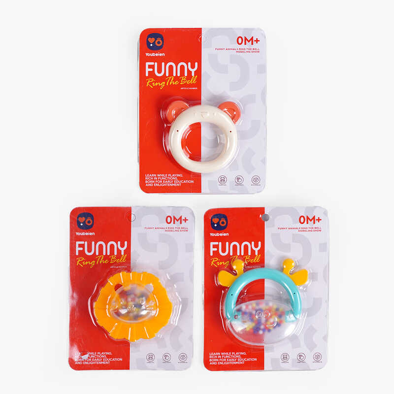 Брязкальце RT 689-18 (144) 3 види, на листі, ВИДАЄТЬСЯ ТІЛЬКИ МІКС ВИДІВ